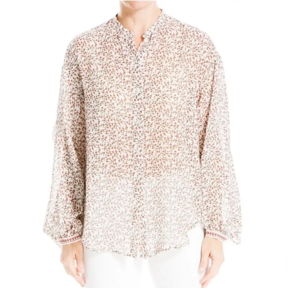 MAX STUDIO Bubble Sleeve Top